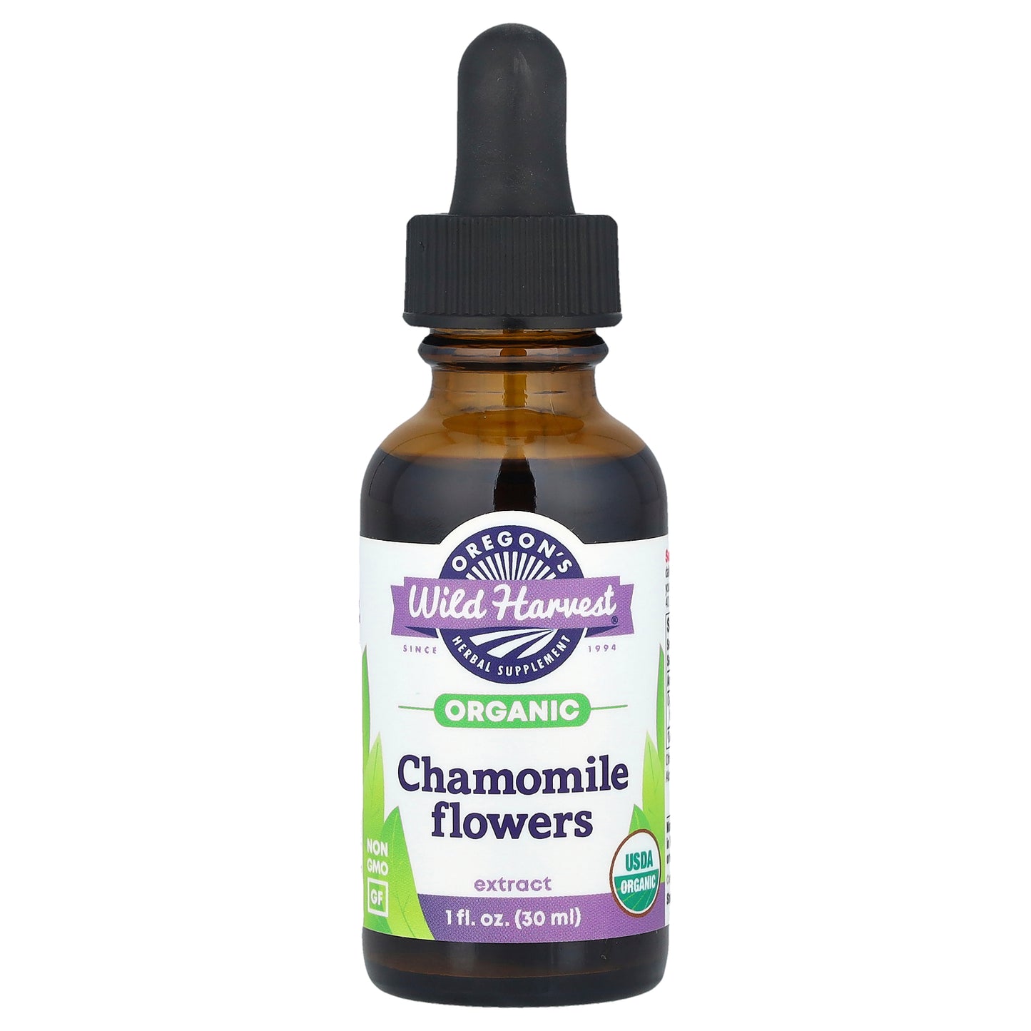 Oregon's Wild Harvest, Organic Chamomile Flowers Extract, 1 fl oz (30 ml)
