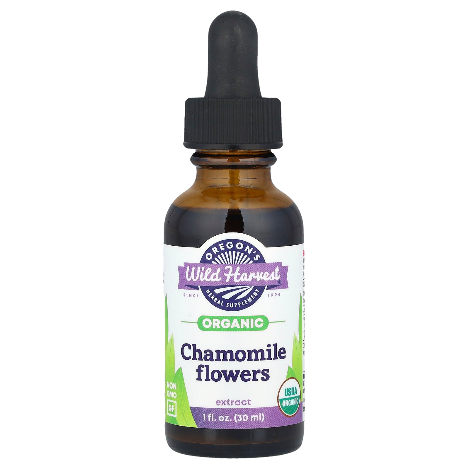 Oregon's Wild Harvest, Organic Chamomile Flowers Extract, 1 fl oz (30 ml)