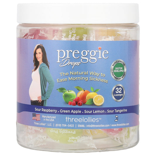 Preggie, Drops, Assorted, 32 Lozenges