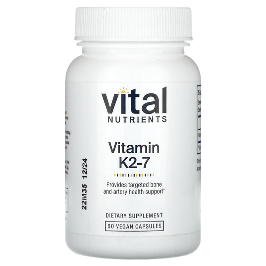 Vital Nutrients, Vitamin K2-7, 60 Vegan Capsules (180 mcg per Capsule)