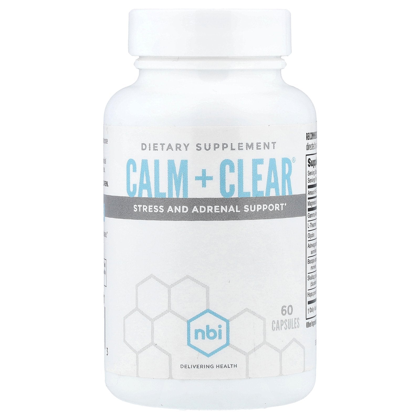 NBI, Calm + Clear®, Stress and Adrenal Support, 60 Capsules