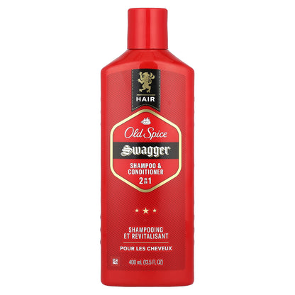 Old Spice, 2 in 1 Shampoo & Conditioner, Swagger, 13.5 fl oz (400 ml)