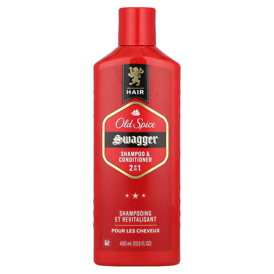 Old Spice, 2 in 1 Shampoo & Conditioner, Swagger, 13.5 fl oz (400 ml)