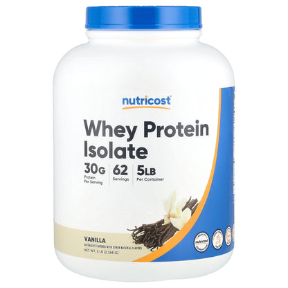 Nutricost, Whey Protein Isolate, Vanilla, 5 lbs (2,268 g)