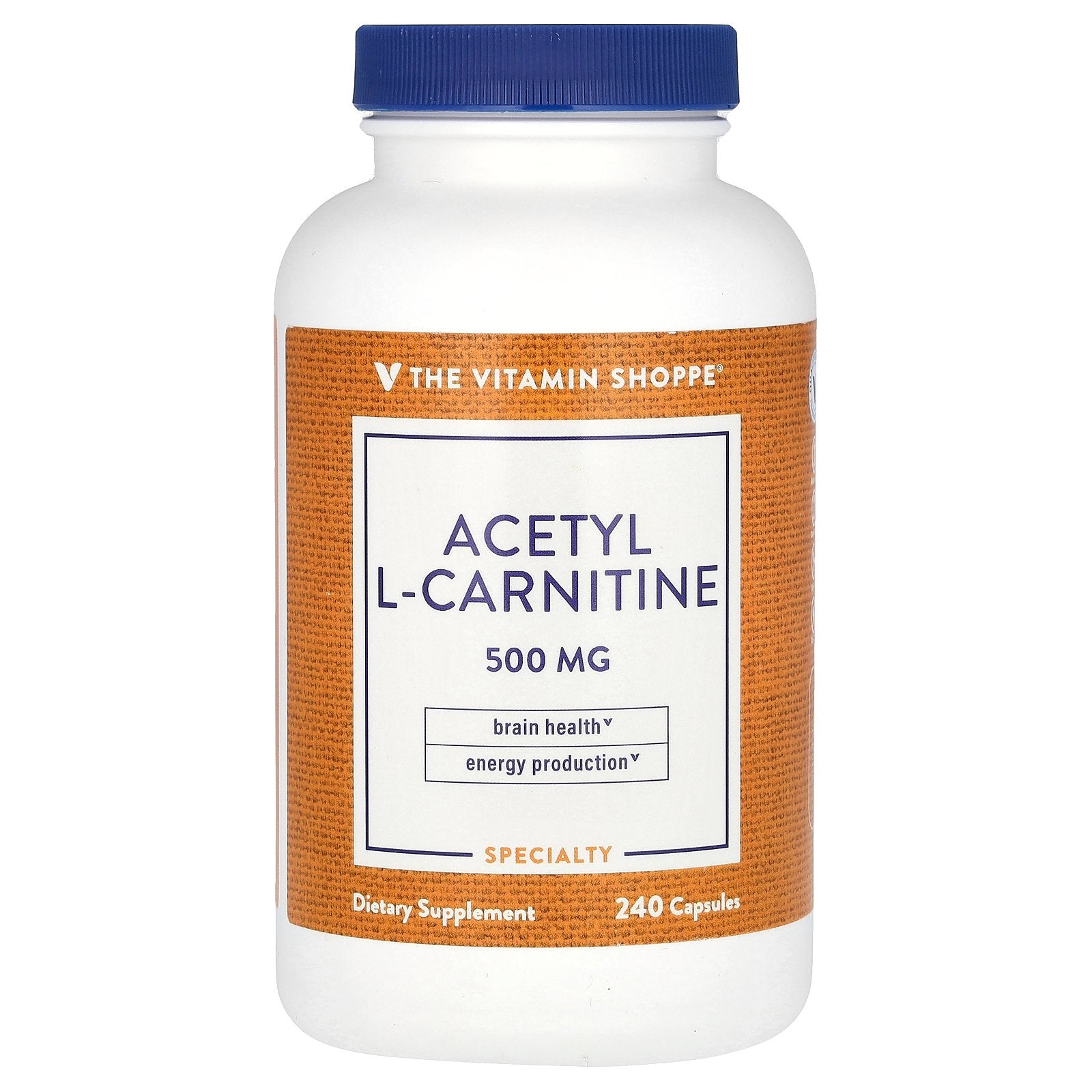 The Vitamin Shoppe, Acetyl L-Carnitine , 500 mg , 240 Capsules