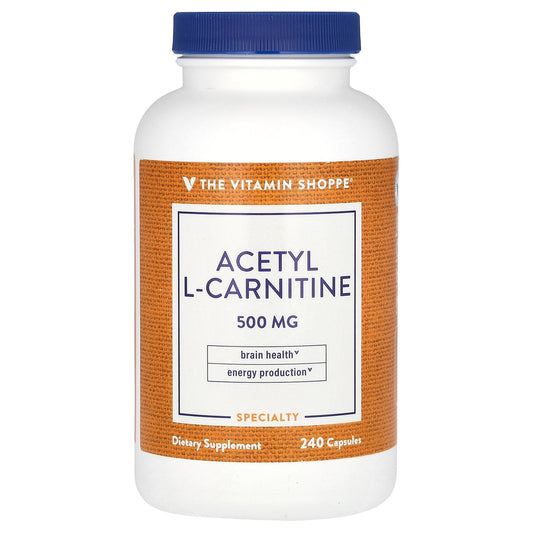 The Vitamin Shoppe, Acetyl L-Carnitine , 500 mg , 240 Capsules