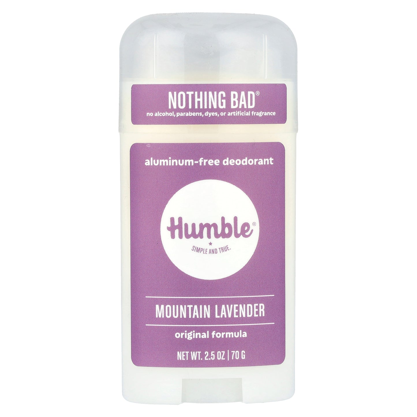 Humble Brands, Aluminum-Free Deodorant, Mountain Lavender, 2.5 oz (70 g)