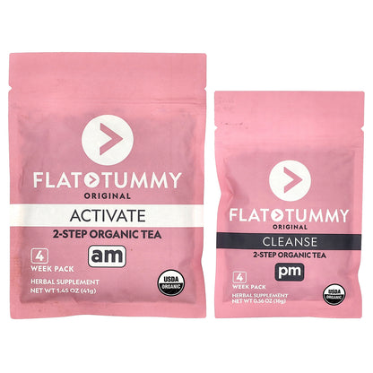 Flat Tummy, Tea, 4 Week Organic Cleanse, Original, 2.01 oz (57 g)