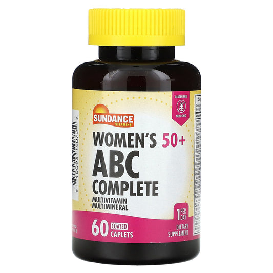 Sundance Vitamins, Women's 50+, ABC Complete Multivitamin Multimineral, 60 Coated Caplets