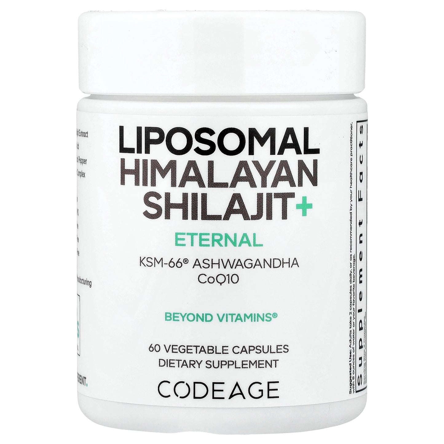 Codeage, Eternal, Liposomal Himalayan Shilajit+, 60 Vegetable Capsules