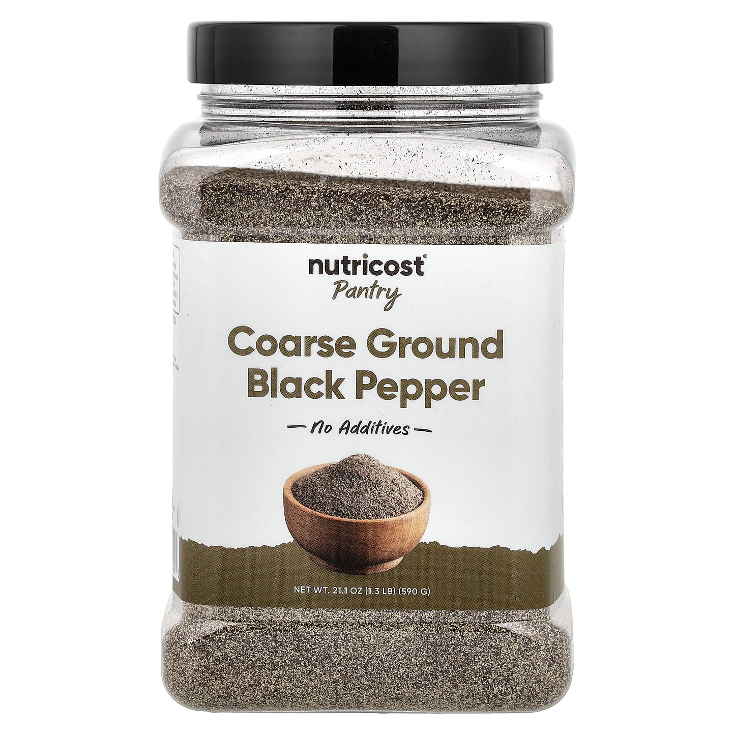 Nutricost, Pantry, Coarse Ground Black Pepper, 21.1 oz (590 g)