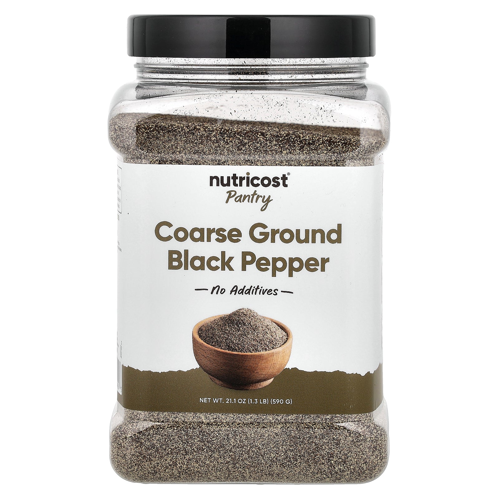 Nutricost, Pantry, Coarse Ground Black Pepper, 21.1 oz (590 g)