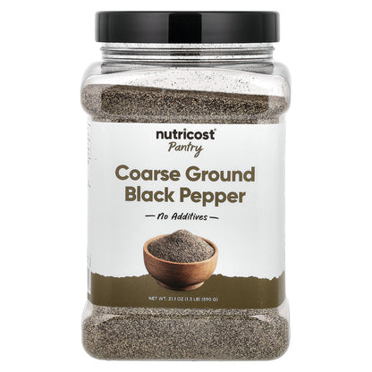 Nutricost, Pantry, Coarse Ground Black Pepper, 21.1 oz (590 g)