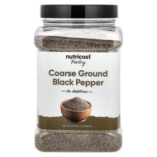 Nutricost, Pantry, Coarse Ground Black Pepper, 21.1 oz (590 g)