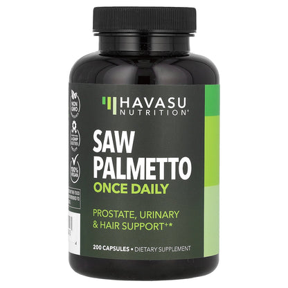 Havasu Nutrition, Saw Palmetto, Once Daily, 200 Capsules (500 mg per Capsule)