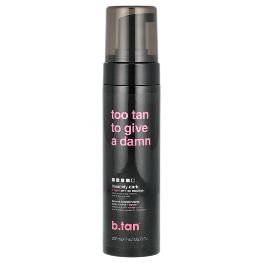 b.tan, Too Tan to Give A Damn, Insanely Dark, 6.7 fl oz (200 ml)