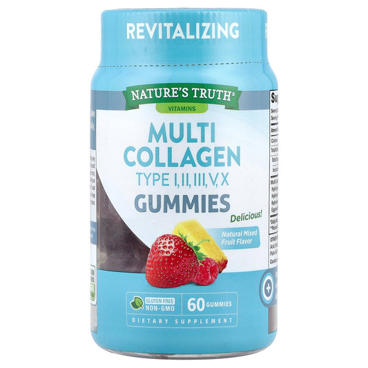Nature's Truth, Multi Collagen Gummies, Natural Mixed Fruit, 60 Gummies