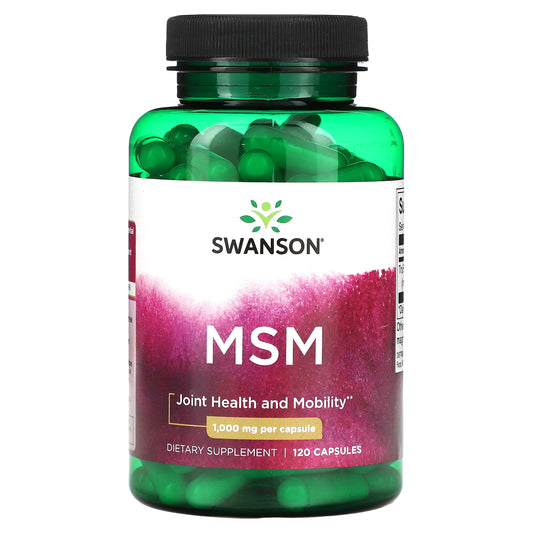 Swanson, MSM, 1,000 mg, 120 Capsules