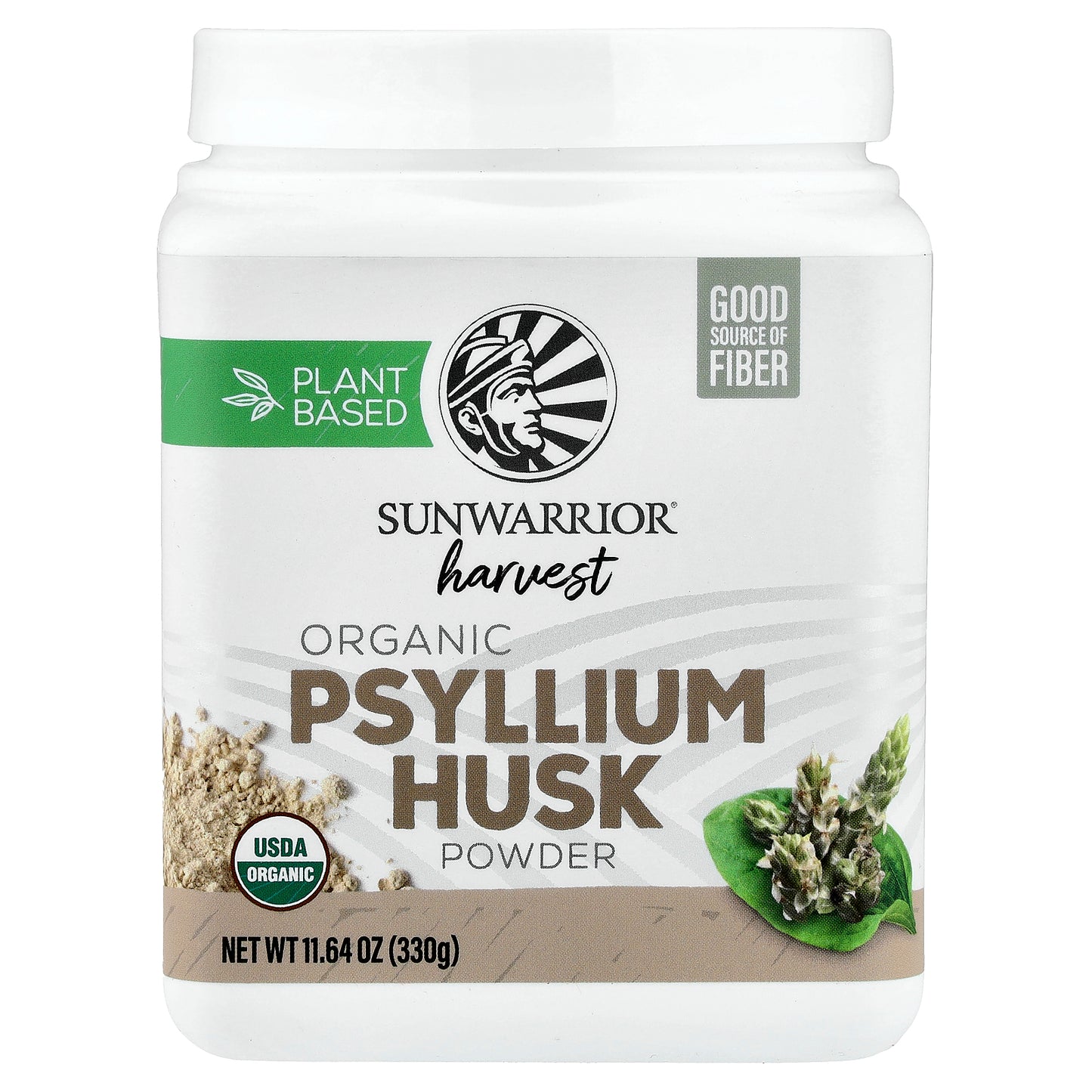 Sunwarrior, Harvest, Organic Psyllium Husk Powder, 11.64 oz (330 g)