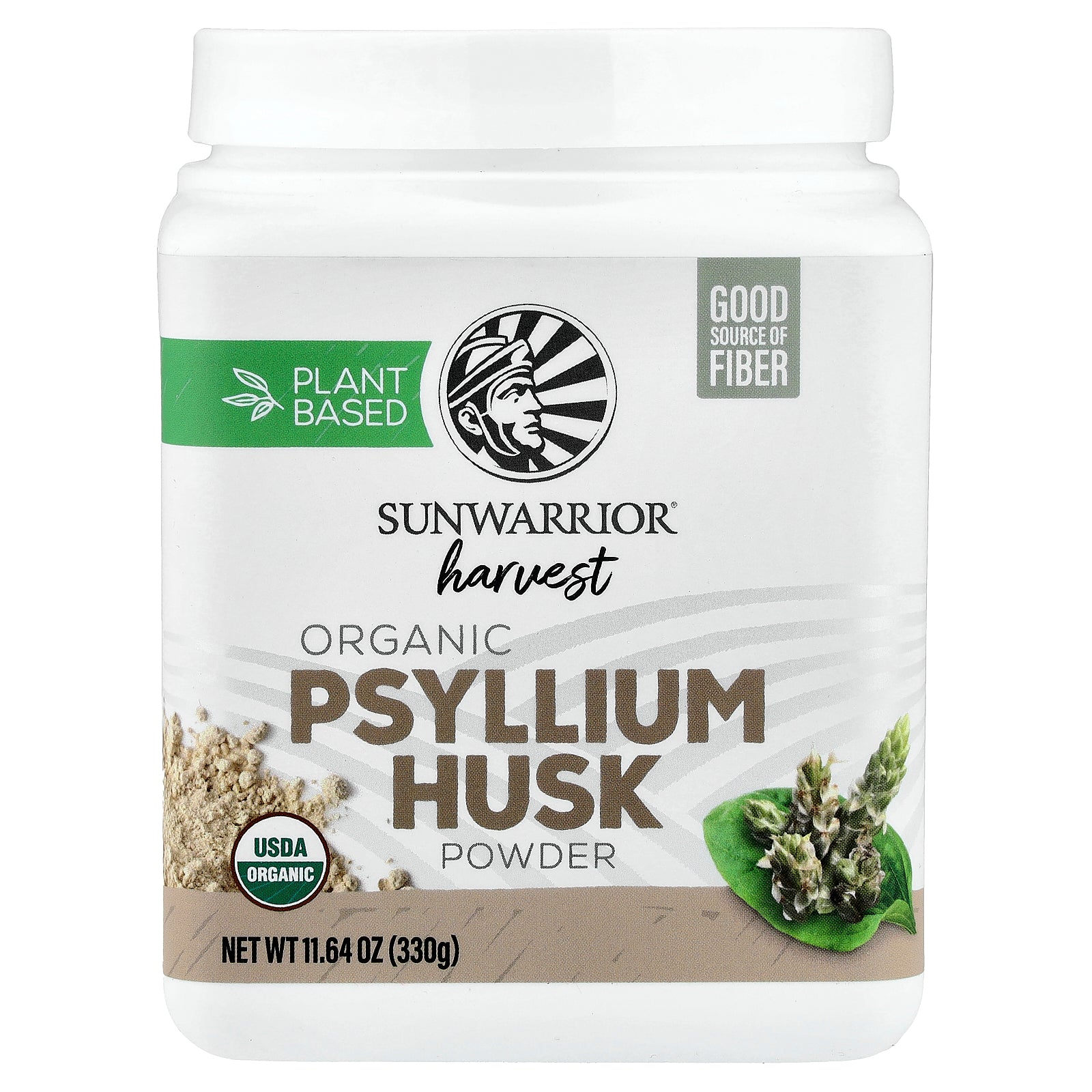 Sunwarrior, Harvest, Organic Psyllium Husk Powder, 11.64 oz (330 g)