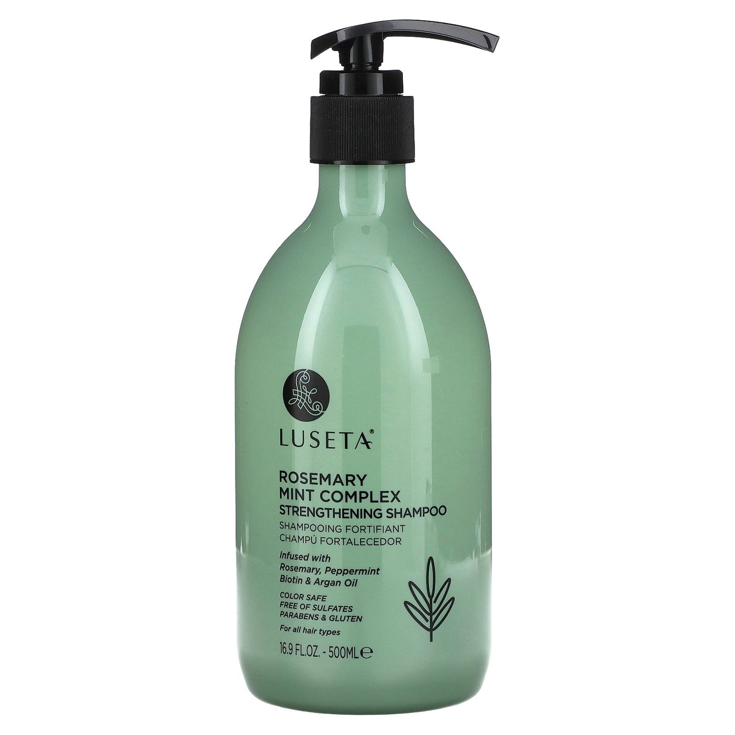 Luseta Beauty, Rosemary Mint Complex, Strengthening Shampoo, For All Hair Types, 16.9 fl oz (500 ml)