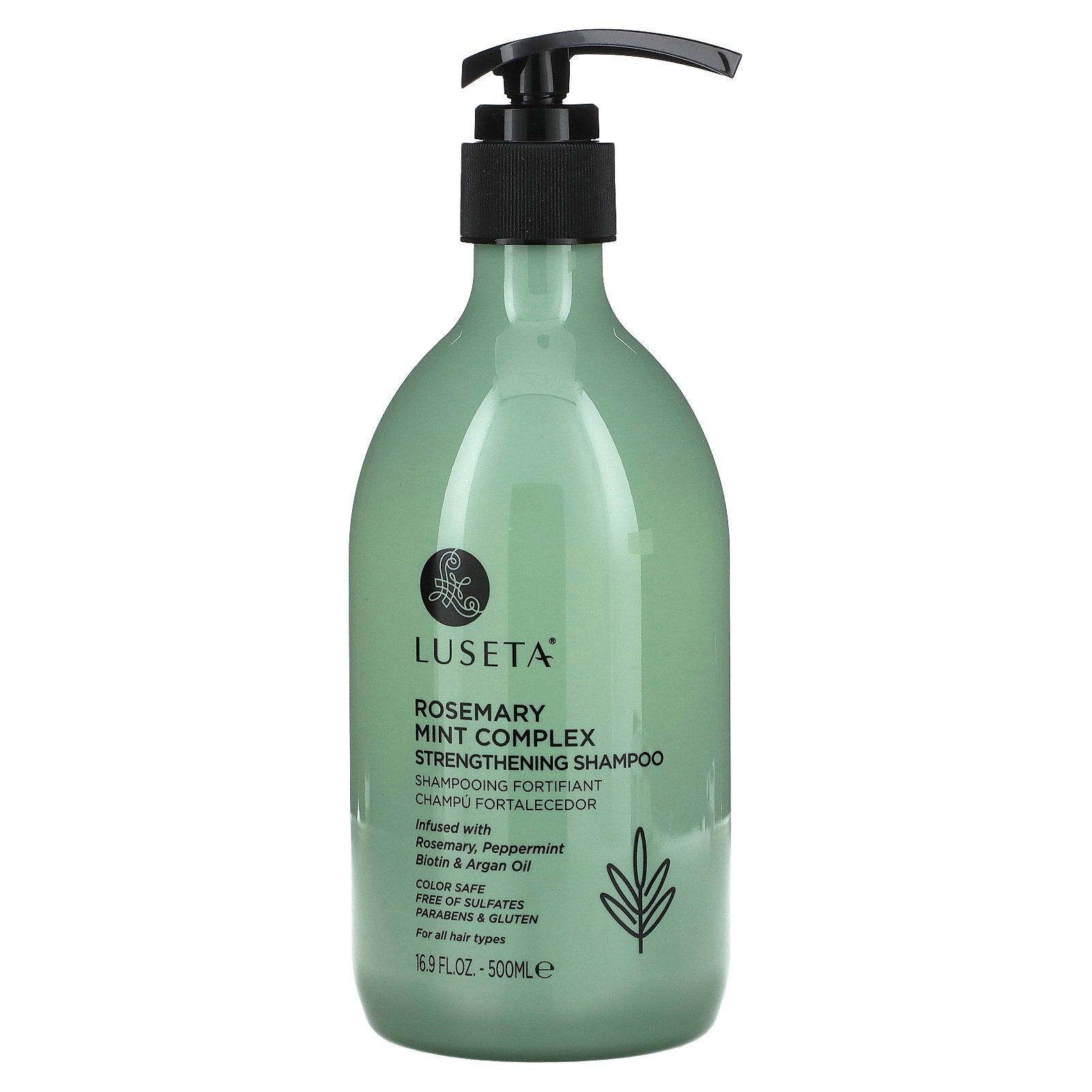 Luseta Beauty, Rosemary Mint Complex, Strengthening Shampoo, For All Hair Types, 16.9 fl oz (500 ml)
