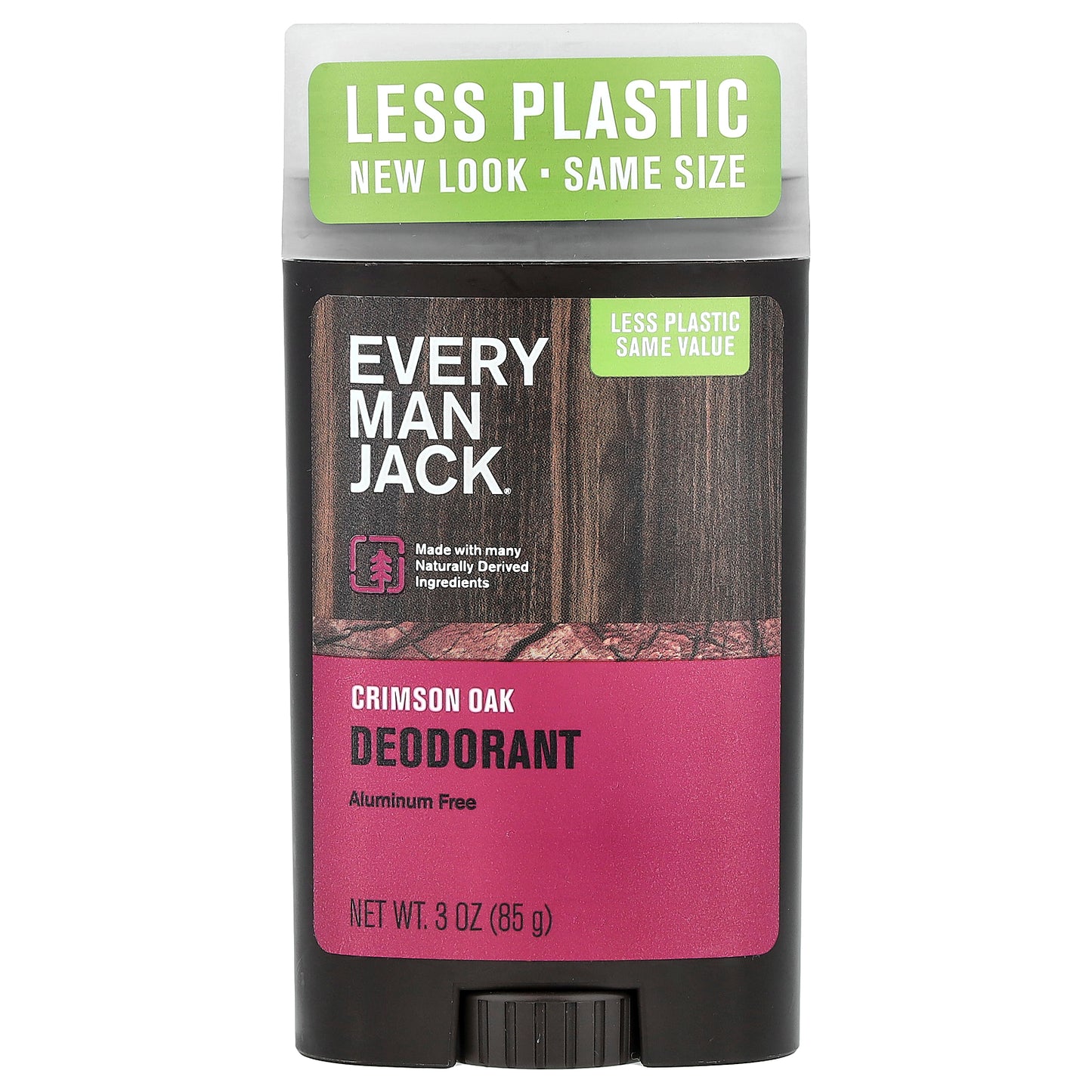 Every Man Jack, Deodorant, Aluminum Free, Crimson Oak, 3 oz (85 g)