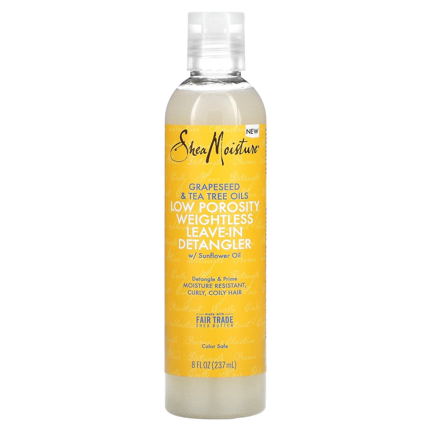 SheaMoisture, Grapeseed & Tea Tree Oils, Low Prosperity Weightless Leave-In Detangler, 8 fl oz (237 ml)