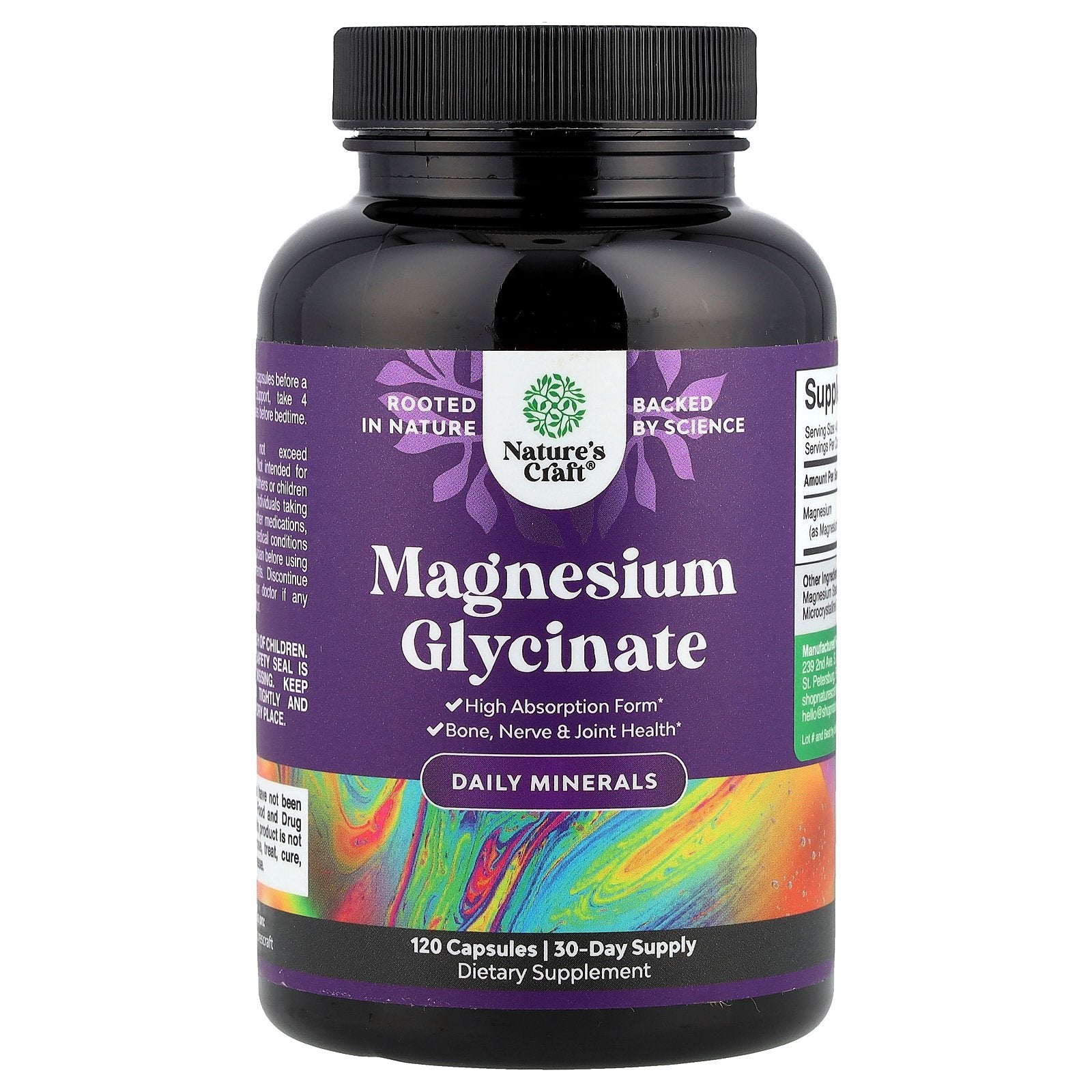 Nature's Craft, Magnesium Glycinate, 120 Capsules (125 mg per Capsule)
