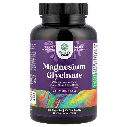 Nature's Craft, Magnesium Glycinate, 120 Capsules (125 mg per Capsule)