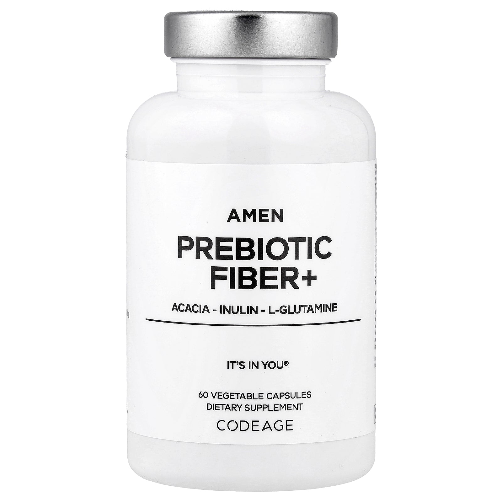 Codeage, Amen Prebiotic Fiber+, 60 Vegetable Capsules