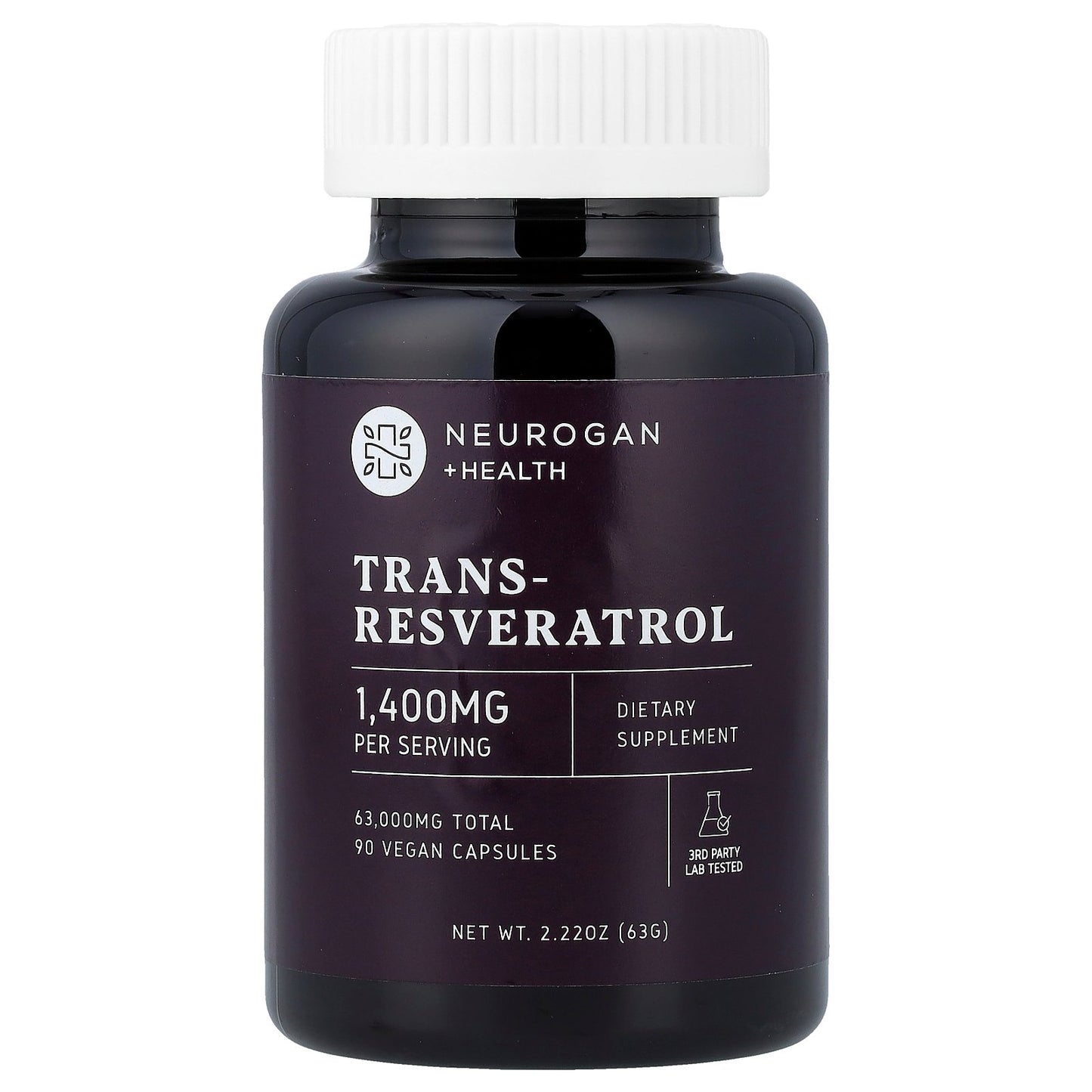 Neurogan Health, Trans-Resveratrol, 90 Vegan Capsules (700 mg per Capsule)