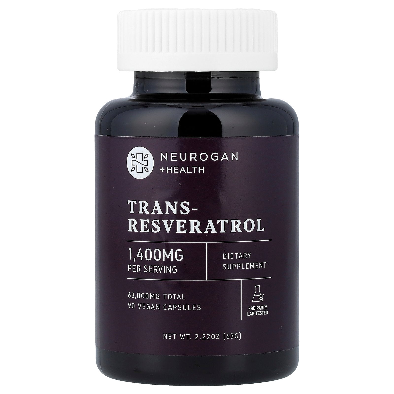 Neurogan Health, Trans-Resveratrol, 90 Vegan Capsules (700 mg per Capsule)