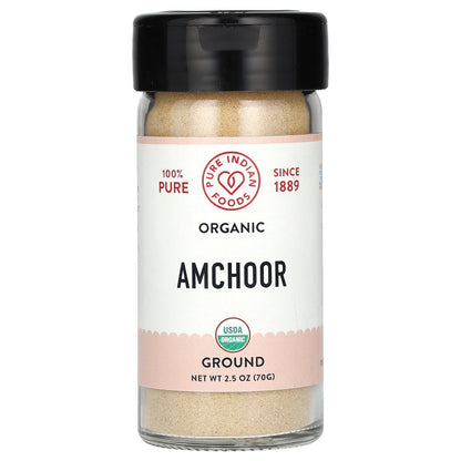 Pure Indian Foods, Organic Ground Amchoor, 2.5 oz (70 g)