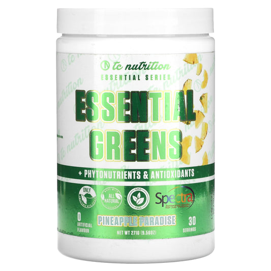 TC Nutrition, Essential Series, Essential Greens + Phytonutrients & Antioxidants, Pineapple Paradise, 9.56 oz (271 g)