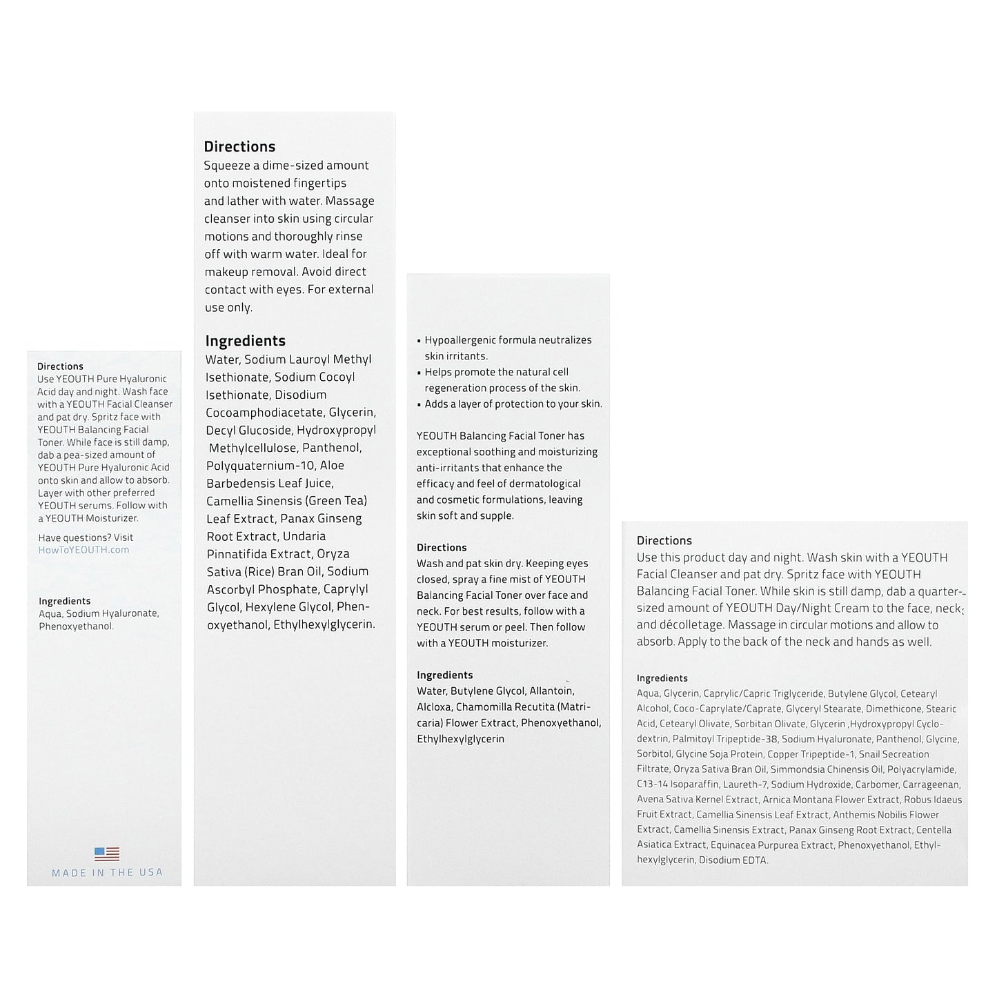 YEOUTH, Teen Skincare Set, 4 Piece Set