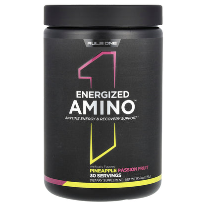 Rule One Proteins, Energized Amino, Pineapple Passion Fruit, 9.52 oz (270 g)