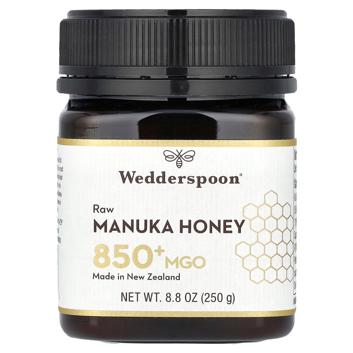 Wedderspoon, Raw Manuka Honey, MGO 850+, 8.8 oz (250 g)