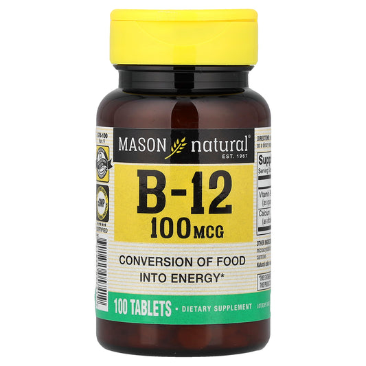 Mason Natural, Vitamin B-12, 100 Tablets
