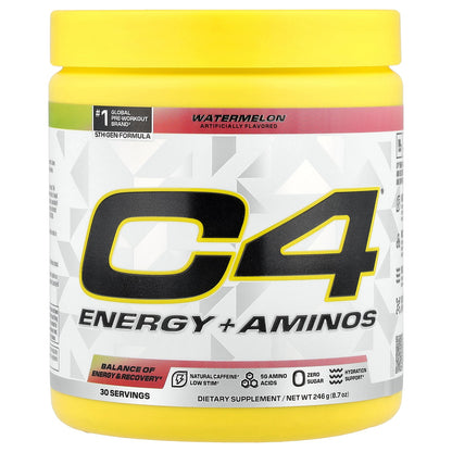 C4 / Cellucor, C4® Energy + Aminos, Watermelon, 8.7 oz (246 g)