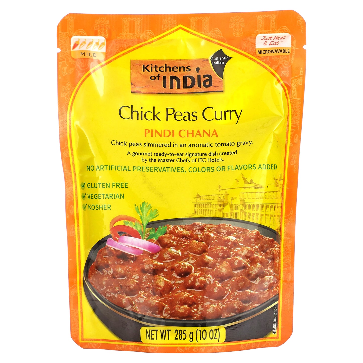 Kitchens of India, Pindi Chana, Chick Peas Curry, Mild, 10 oz (285 g)