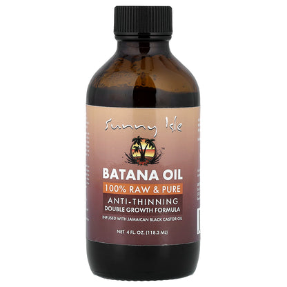 Sunny Isle, 100% Raw & Pure Anti-Thinning Batana Oil, 4 fl oz (118.3 ml)