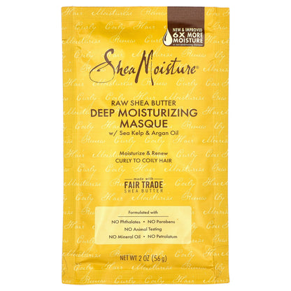 SheaMoisture, Raw Shea Butter, Deep Treatment Masque with Sea Kelp & Argan Oil, 2 oz (56 g)