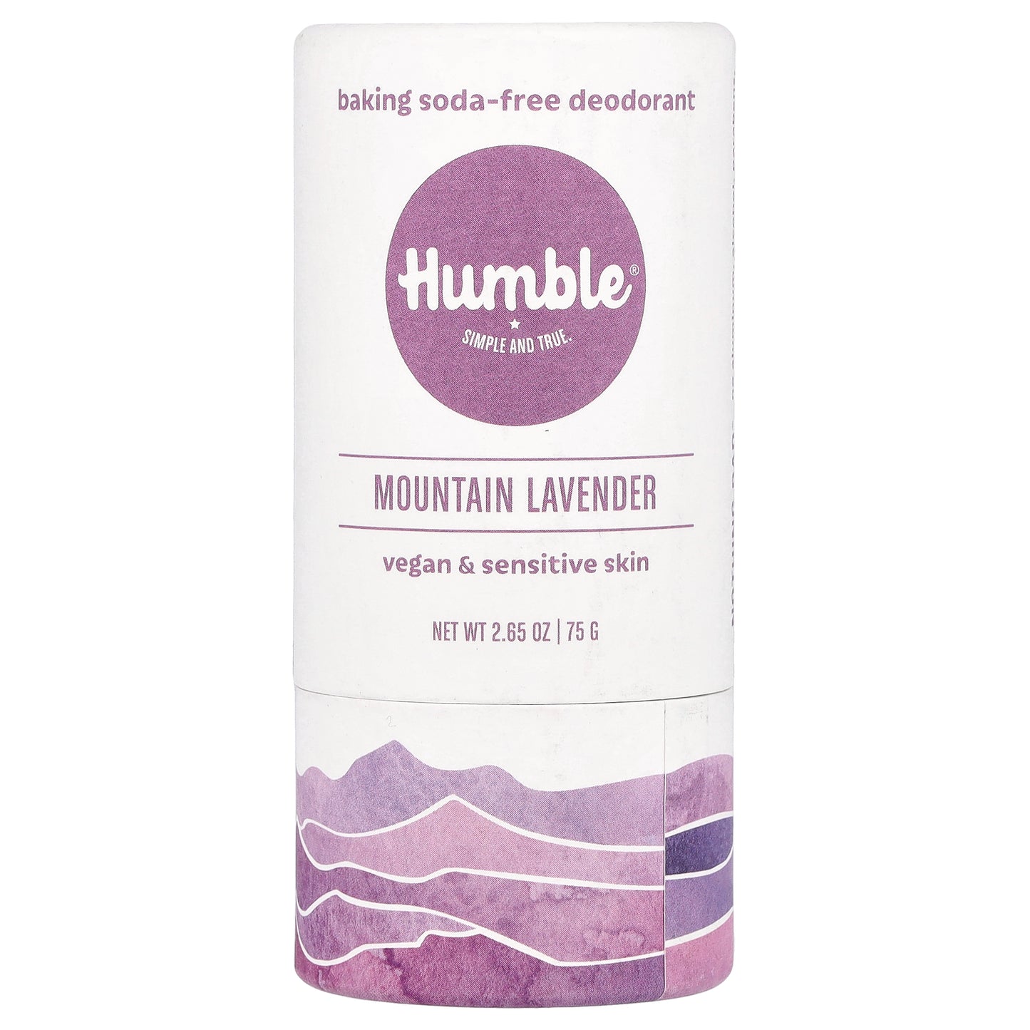 Humble Brands, Baking Soda-Free Deodorant, Mountain Lavender, 2.65 oz (75 g)