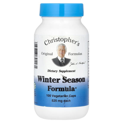 Christopher's Original Formulas, Winter Season Formula, 1,050 mg, 100 Vegetarian Caps (525 mg per Capsule)