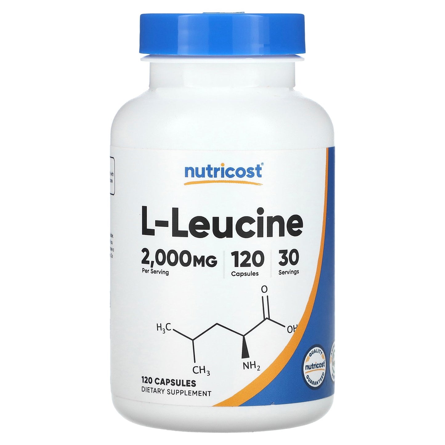 Nutricost, L-Leucine, 120 Capsules (500 mg per Capsule)