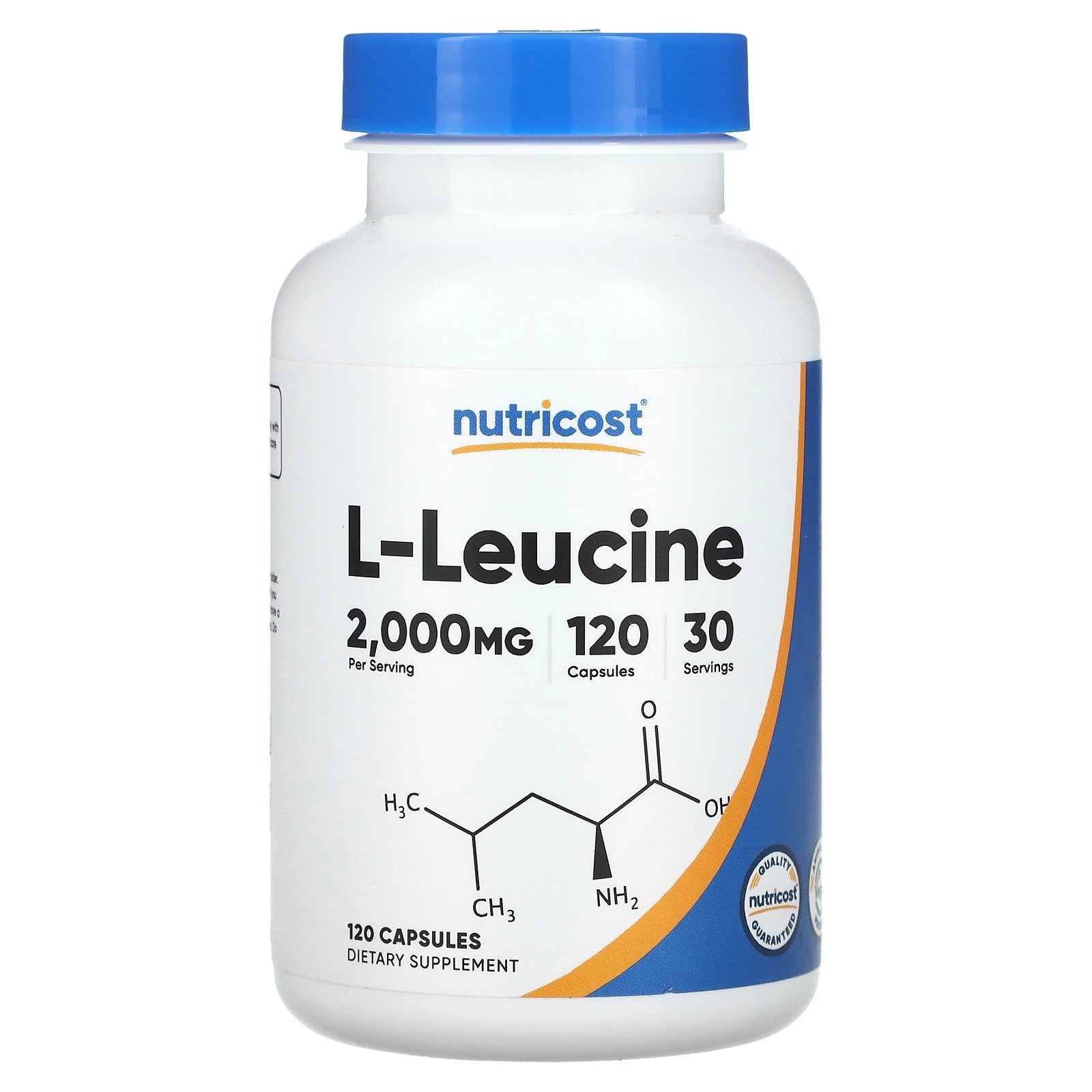 Nutricost, L-Leucine, 120 Capsules (500 mg per Capsule)