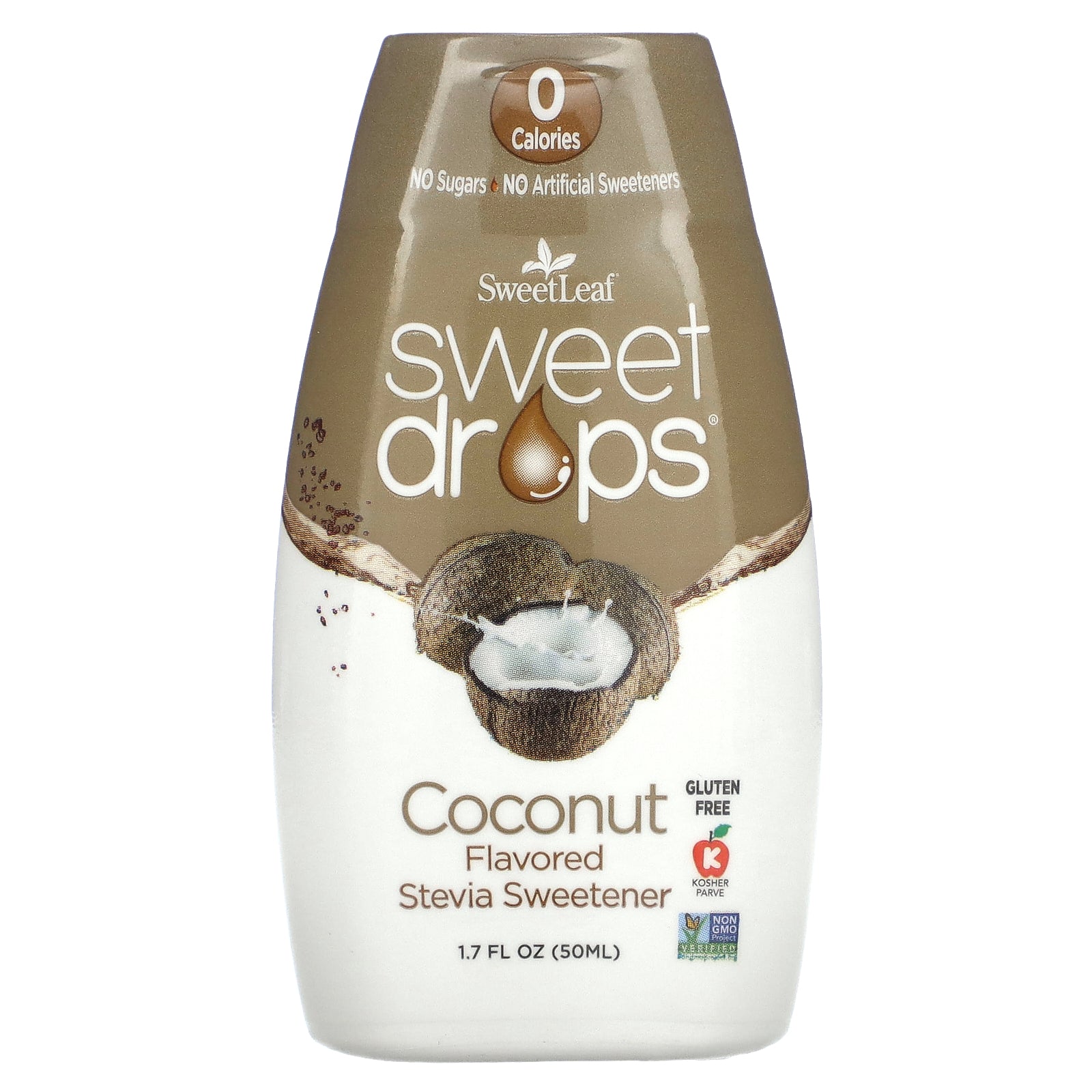 SweetLeaf Stevia, Sweet Drops, Coconut, 1.7 fl oz (50 ml)