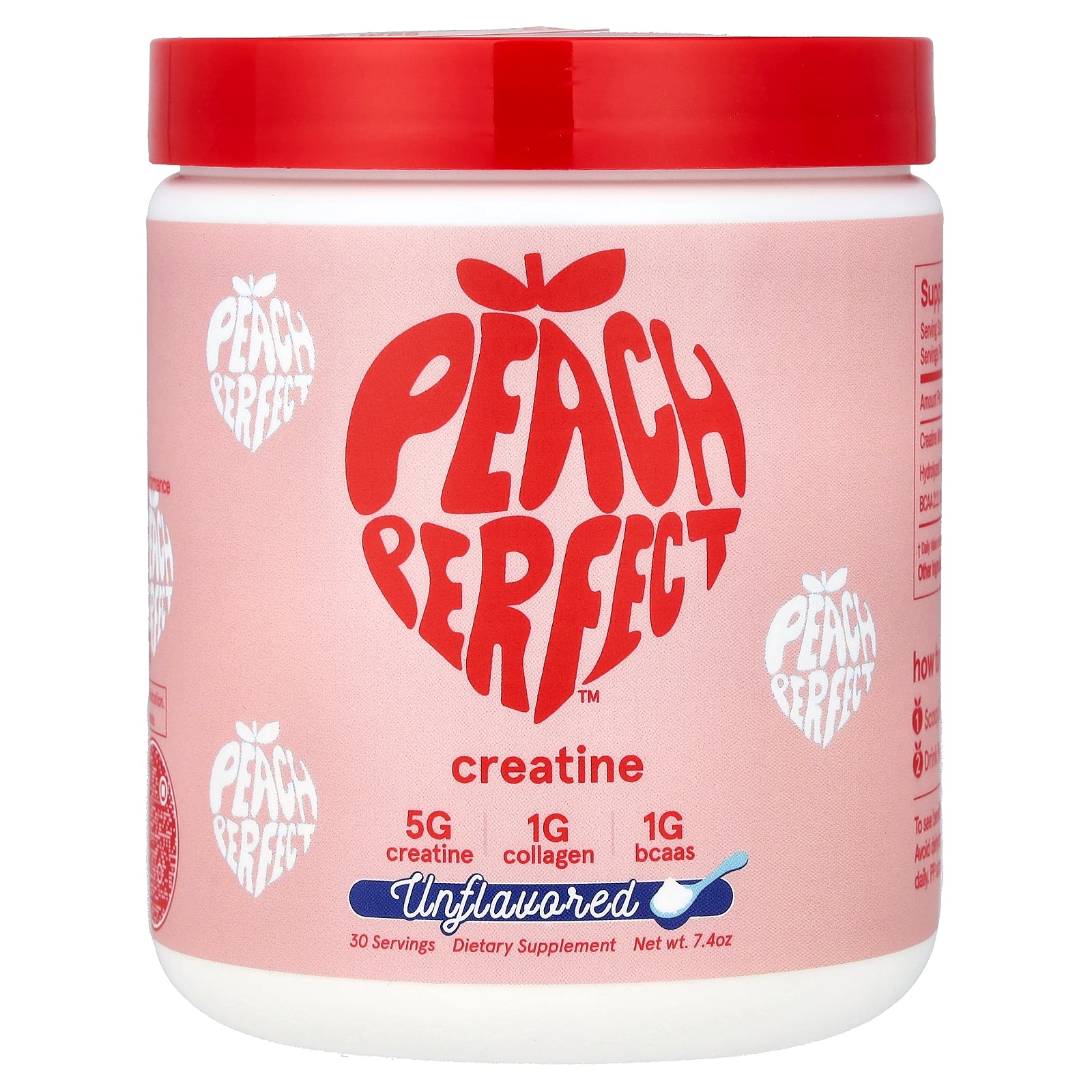 Peach Perfect, Creatine, Unflavored, 7.4 oz
