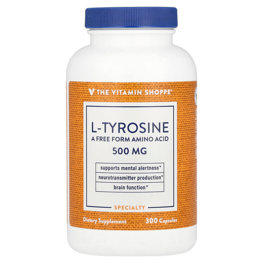 The Vitamin Shoppe, L-Tyrosine, 500 mg, 300 Capsules